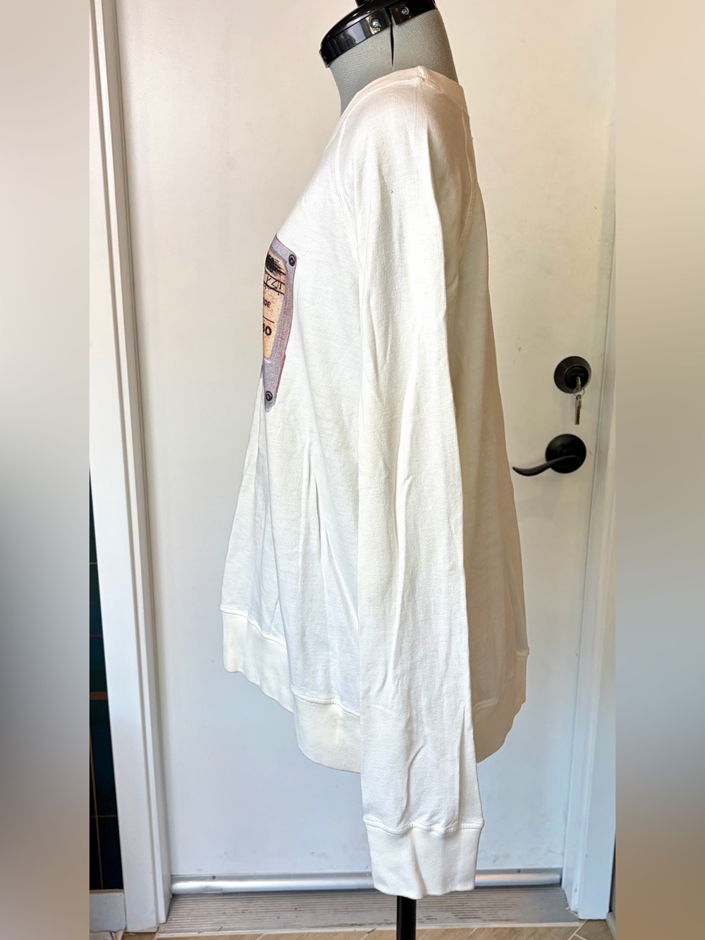Band Of Outsiders Crewneck Sweatshirt w/Cassette Tape graphic, SynthPop, XL, EUC - Picture 7 of 14
